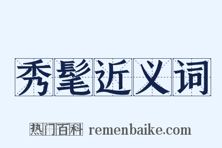 秀髦近义词是什么意思的图片